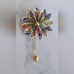 Kushi Flower Lapel Pin